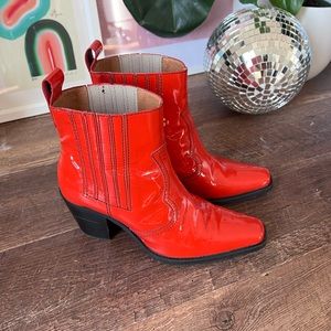 Ganni heeled booties
